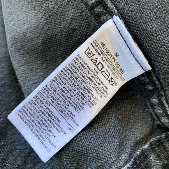 Gap black denim jacket - Picture 10 of 15
